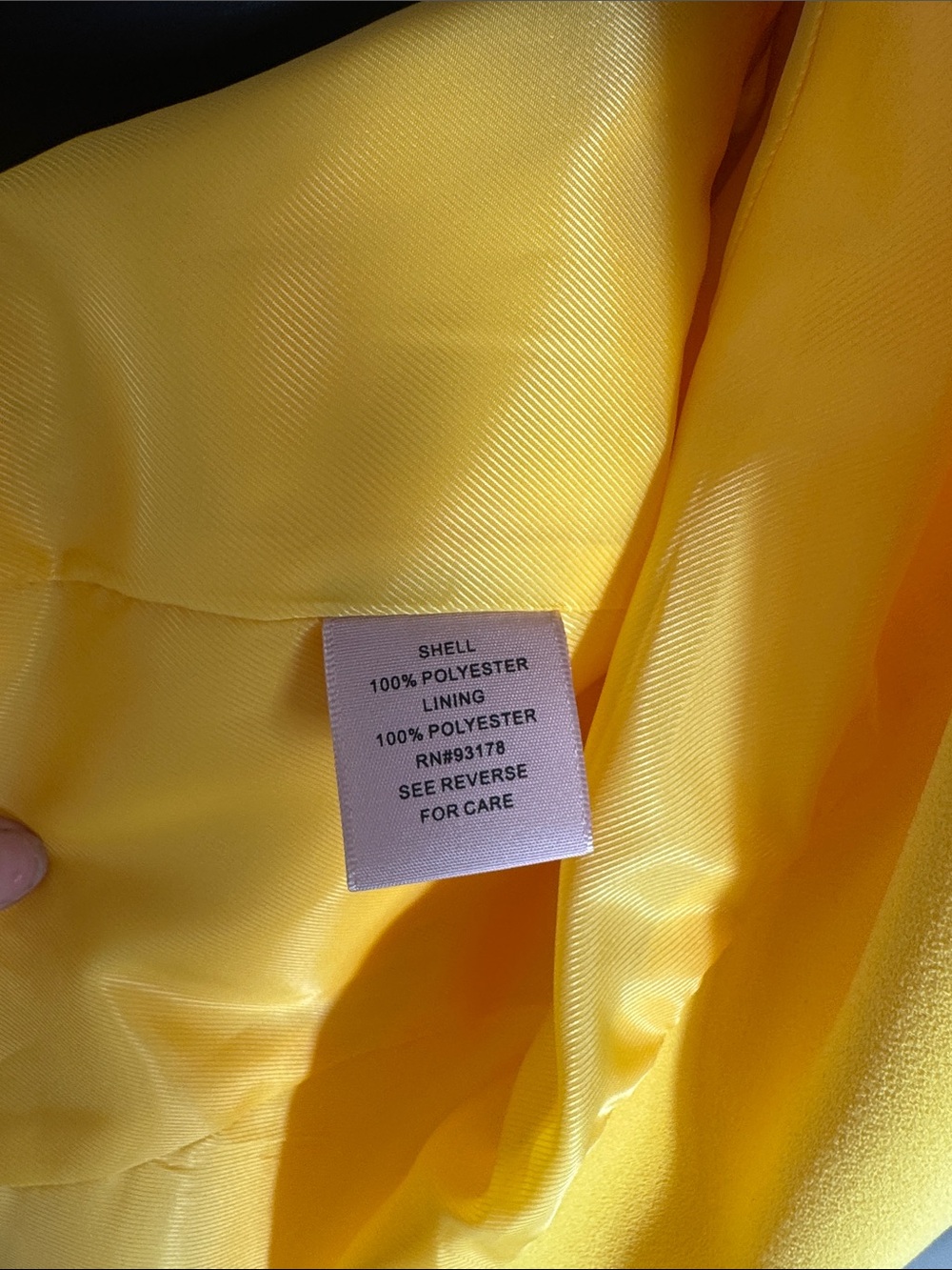 Philosophy Women’s Yellow Bell Sleeve Blazer Open Front Jacket Size 8 - Picture 9 of 13